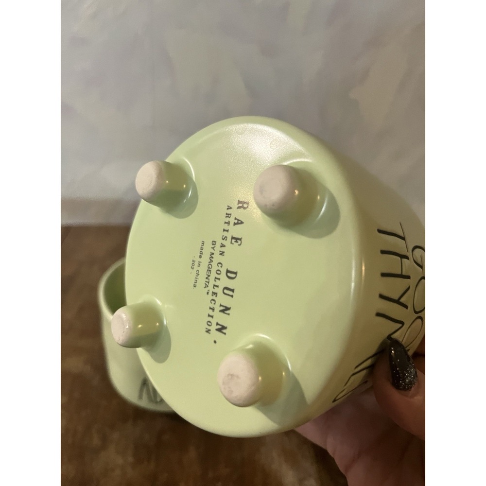 Rae Dunn, 3 Herb Planters, Good Thymes / Dill With It / Sage Advice, 4"D/3.5" W - Picture 4 of 5